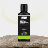 anuveda LIFE Activated Charcoal Facewash Duo 200ml x 1 | Deep Detox Acne Control Brighten Skin | Aloe Vera Neem Tulsi