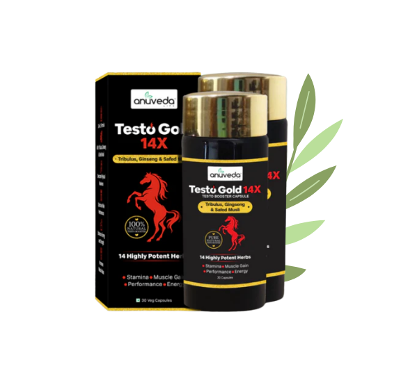 Anuveda LIFE Testo Gold 14X – Double Pack